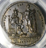 1727 PCGS AU George II Coronation 34mm Croker Bronzed AE Medal (26072003C)