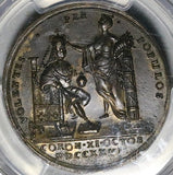 1727 PCGS AU George II Coronation 34mm Croker Bronzed AE Medal (26072003C)