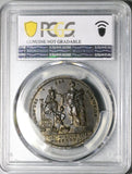 1727 PCGS AU George II Coronation 34mm Croker Bronzed AE Medal (26072003C)