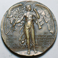 1908 London Olympic Games Original Participant Medal XF Rare 50mm (25031001R)