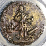 1739 PCGS VF Porto Bello Vernon Medal Ships Naval Victory War Ships Cannon Colonial Pedigree (25101703C)