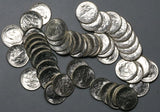 1955-P Roosevelt Dimes BU Roll 50 Pcs Unsearched 10 Cents Gem 3.575 oz asw Coins (25122002R)