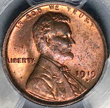 1919-D PCGS MS 63 RB Lincoln Wheat Cent Denver Penny Coin (25121605D)