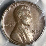 1924-D PCGS AU 58 Lincoln Wheat Cent Denver Penny Coin (25121501D)
