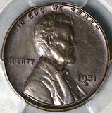 1931-S PCGS MS 62 Lincoln Wheat Cent San Francisco Penny USA Coin (25121602D)