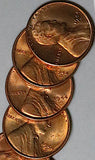 1944-D Lincoln Wheat Cent Roll Gem RED BU Uncirculated Cents 50 Coins (23102804R)