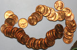1951-D Lincoln Wheat Cent Roll Gem RED BU Uncirculated Cents 50 Coins (25031002R)