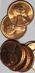 1955-S Lincoln Wheat Cent Roll Gem RED BU Uncirculated Cents 50 Coins (23102801R)