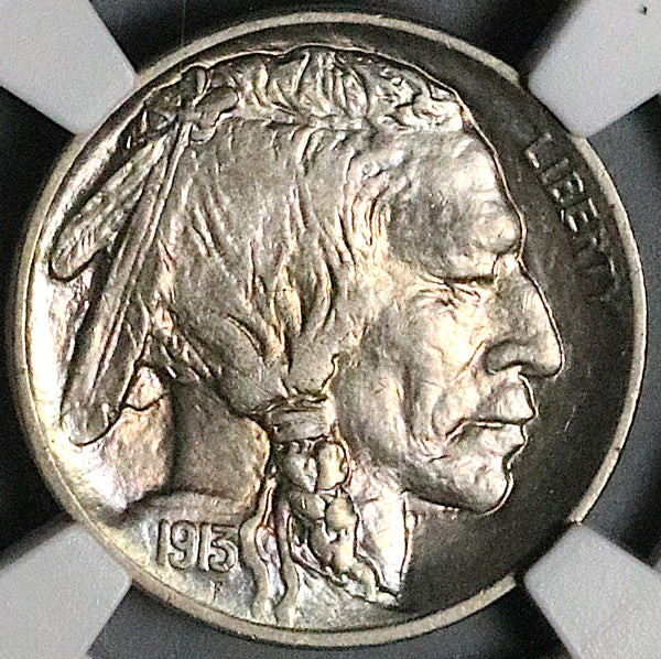 1913-P NGC AU 58 Type 2 Buffalo Nickel 5 Cents United States Coin (24102702C)
