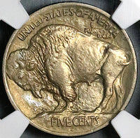 1913-S NGC MS 62 Type 1 Buffalo Nickel 5 Cents United States Coin (24103002C)