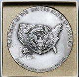 1965 Lyndon Johnson Inauguration 5 Oz Medallic Art 999 Fine Box Commemorative UNC Silver Medal (24102301R)