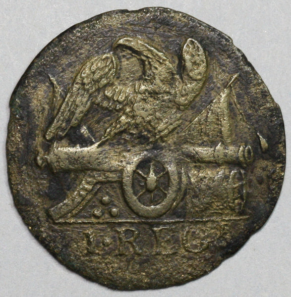 1802-08 USA First Artillery Regiment Coat Button War 1812 (24090706R)