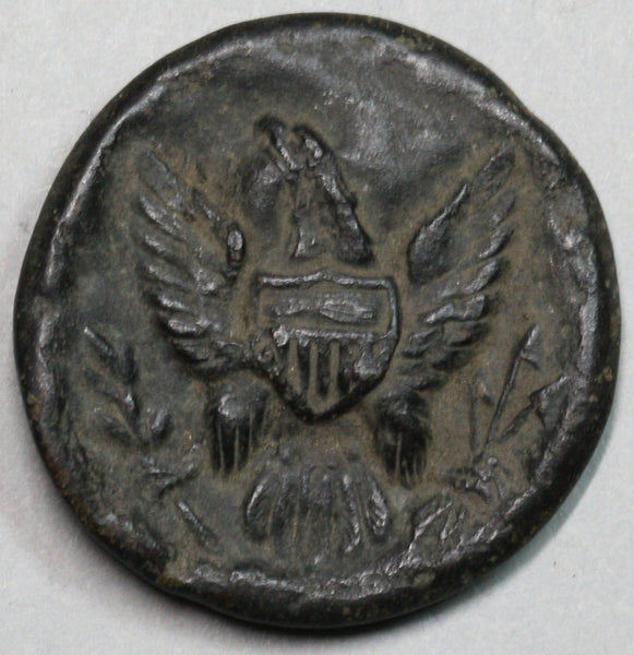 1860s USA Civil War Era General Service Eagle Coat Button 2 Piece Vintage (24090705R)