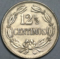 1936 Venezuela 12 1/2 Centimos AU Horse Coin (24072201R)