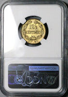 1944 NGC MS 64 Venezuela 12 1/2 12.5 Centimos Horse Mint State Coin (25061503C)