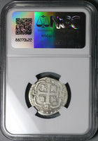 182 NGC VF Macuquina 2 Reales Venezuela Royalist Republican Rare Silver Coin (24061702D)