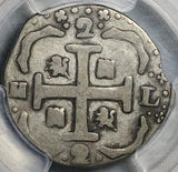 184 PCGS VF 30 Macuquina 2 Reales Venezuela Royalist Republican Rare Coin POP 1/1 (25101301C)