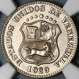 1929 NGC MS 64 Venezuela 5 Centimos Horse Mint State Coin (23080403C)