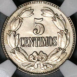 1929 NGC MS 64 Venezuela 5 Centimos Horse Mint State Coin (23080403C)