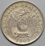 1909-H ECUADOR 5 Centavos Heaton Mint Coin (18041508RE)