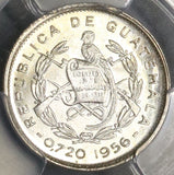 1956 PCGS MS67 Guatemala Silver 5 Centavos Choice BU Pop 5/0 (17032602C)