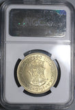 1960 NGC MS 63 SOUTH AFRICA 2 1/2 Shillings Last Year 12K Made (18091807C)