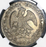 1877-Ga IC NGC MS 63 MEXICO Silver 8 Reales Coin (18032402C)