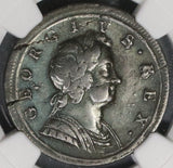 1721/0 NGC VF 1/2 Penny George I GREAT BRITAIN Rare Overdate Coin (18091003CZ)