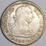 1773 Mexico 2 Reales Inverted Mint Mark Assayer Spain Charles III Colonial Silver Coin (19070907R)