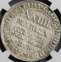 1713 NGC AU Brunswick-Woffenbuttel 24 Marien Groschen GREAT BRITAIN (18052603C)