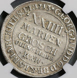 1713 NGC AU Brunswick-Woffenbuttel 24 Marien Groschen GREAT BRITAIN (18052603C)