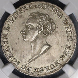 1821 NGC AU 53 Schaumburg Lippe 1/2 Taler German State Coin POP 1/4 (21082301C)