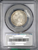 1919 PCGS MS 65 France 2 Francs Semeuse Sower Silver Coin (18032902D)