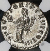 161 NGC MS Marcus Aurelius Roman Empire Denarius Providentia UNC (17081003D)