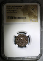 292/3 NGC VF Galerius Egypt Roman Tetradrachm Alexandria Stg R4 (21083003C)