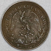 1903-M Mexico 1 Centavo XF/AU Copper Coin (19070904R)