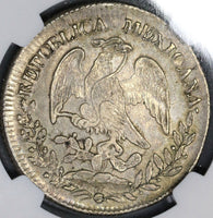 1830-Pi NGC AU 53 MEXICO Silver 8 Reales Scarce Potosi Mint Coin (18020902C)