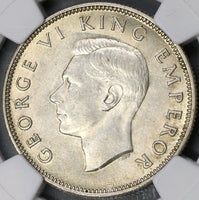 1942 1943 NGC AU 58 New Zealand Silver Florin Coins (18021901C)
