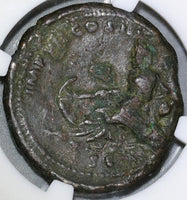 174 NGC Ch Fine Marcus Aurelius As Tiber River God Roman Empire Coin (21082907C)