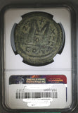 540/1 Justinian I Byzantine Empire Dated Follis Constantinople Mint NGC F (18031501D)