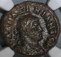 293 NGC Ch Fine Galerius Egypt Alexandria Roman Tetradrachm Elpis Happiness  R3 (21090204C)