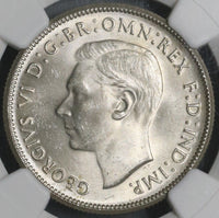 1946 NGC MS 63+ Australia Florin George VI SIlver 2 Shillings Coin (16031208D)
