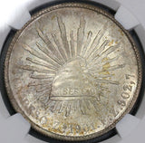 1901-Zs NGC MS 63 Mexico Silver Peso Zacatecas Coin (18032501D)