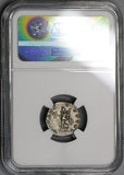 193/4 NGC Ch XF Septimius Severus Denarius Victory Roman Empire (18030801C)