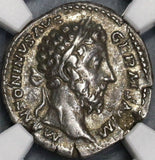 176 NGC XF Marcus Aurelius Denarius German Conquest Roman Empire Historic Commemorative (18032904C)