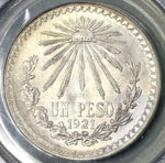 1921 PCGS MS 65 Mexico Silver 1 UN Peso Coin (18032902C)