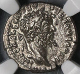194 NGC MS Septimius Severus Denarius Victory Roman Empire 5/5 4/5 (18090821CZ)