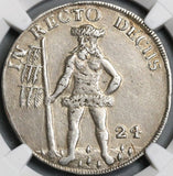 1713 NGC AU Brunswick-Woffenbuttel 24 Marien Groschen GREAT BRITAIN (18052603C)