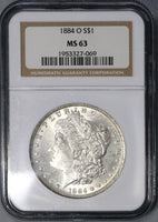 1884-O NGC MS 63 Morgan Silver Dollar New Orleans Mint Coin (19042201C)