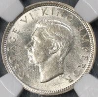 1942 NGC AU 58 New Zealand Silver 6 Pence & Florin & 1/2 Crown Coins (18021801C)